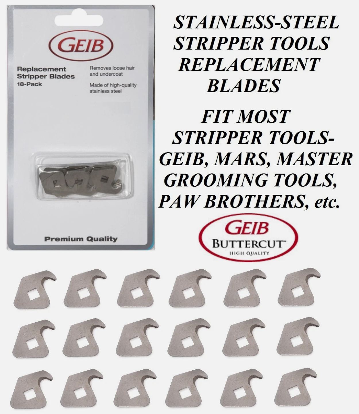 Geib Replacement Stripper Blades